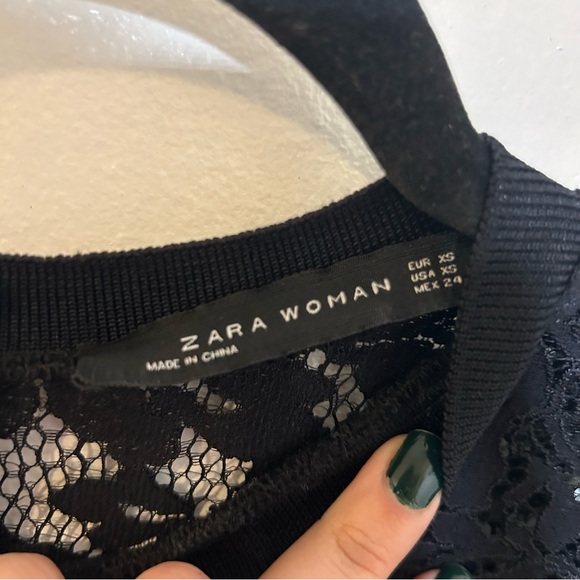 Zara lace swing long sleeve top - Picture 6 of 12